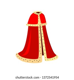 Red ceremonial robes vector illustration.  