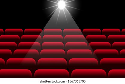 red chairs in the cinema