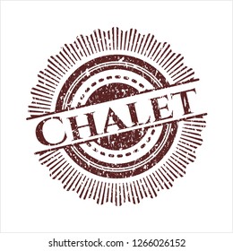 Red Chalet distressed rubber texture