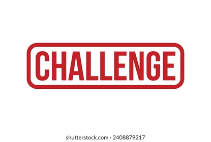 roter Challenge-Gummistempel-Siegel-Vektorgrafik