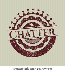 Red Chatter rubber grunge texture seal