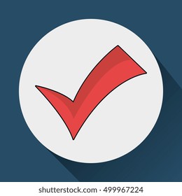 red check mark