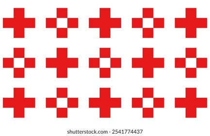 Red Check Pattern Background Vector Abstract Seamless Pattern popular grid pattern Print on the wall