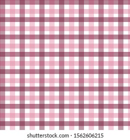Red check seamless pattern. Texture for plaid, tablecloths, clothes, shirts, dresses, paper, bedding, blankets, quilts and other textile products. Vector illustration EPS 10