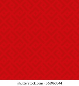 Red Checked Neutral Seamless Pattern for Modern Design in Flat Style. Tileable Geometric Vector Background.