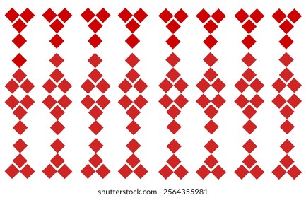 Red Checkerboard Background Vector Abstract Seamless Pattern popular grid pattern Print Japanese