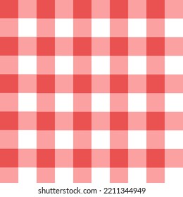 Fondo rojo de tablero de ajedrez y papel envolvente. Patrón de tela para impresión de tela.
