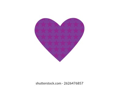 Red checkered heart on love line art design isolated background illustration 