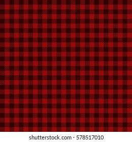 Red Checkered Lumberjack Gingham Seamless Design