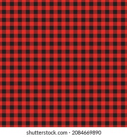 red checkered pattern, seamless background, vector gingham