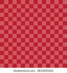 Red Checkered Pattern Seamless Gingham Background

