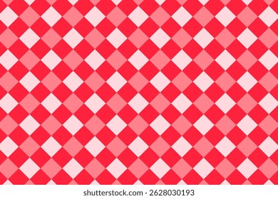 Red checkered pattern tablecloth vektor
