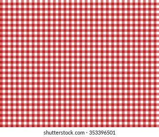 red checkered picnic tablecloth