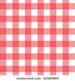 red checkered vintage seamless pattern vector.