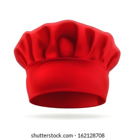 Red chef hat vector