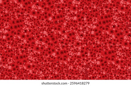 Red cherry blossom background pattern, spring time red sakura blossom.