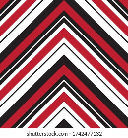 Fondo de patrón de rayas diagonales de Chevron Rojo adecuado para textiles de moda, gráficos