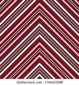 Fondo de patrón de rayas diagonales de Chevron Rojo adecuado para textiles de moda, gráficos