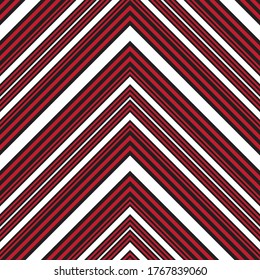 Fondo de patrón de rayas diagonales de Chevron Rojo adecuado para textiles de moda, gráficos