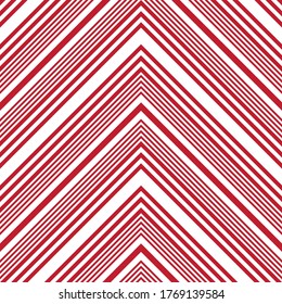 Red Chevron diagonal striped seamless pattern background suitable for fashion textiles, graphics