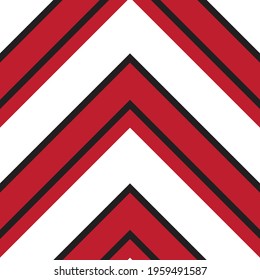 Red Chevron diagonal striped seamless pattern background suitable for fashion textiles, graphics