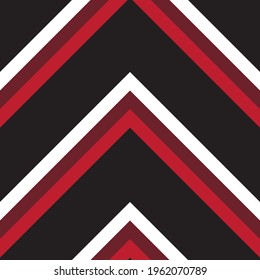 Red Chevron diagonal striped seamless pattern background suitable for fashion textiles, graphics