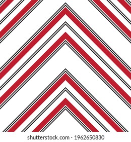 Fondo de patrón de rayas diagonales de Chevron Rojo adecuado para textiles de moda, gráficos