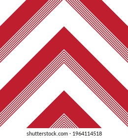 Red Chevron diagonal striped seamless pattern background suitable for fashion textiles, graphics