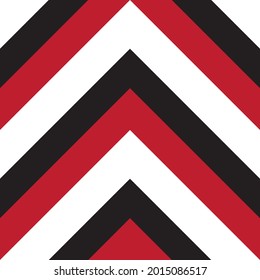Red Chevron diagonal striped seamless pattern background suitable for fashion textiles, graphics