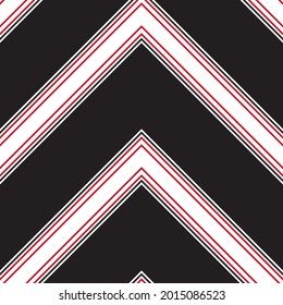 Red Chevron diagonal striped seamless pattern background suitable for fashion textiles, graphics