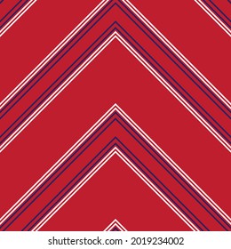 Red Chevron diagonal striped seamless pattern background suitable for fashion textiles, graphics