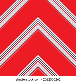 Red Chevron diagonal striped seamless pattern background suitable for fashion textiles, graphics