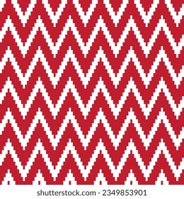 Red Chevron fair isle diseño de patrones sin fisuras para ropa de cama, textiles de moda, gráficos