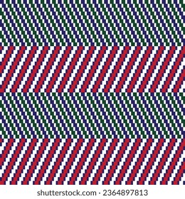 Red Chevron fair isle seamless pattern design for knitwear, fashion textile, graphics