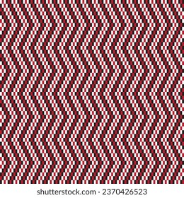 Red Chevron fair isle seamless pattern design for knitwear, fashion textile, graphics