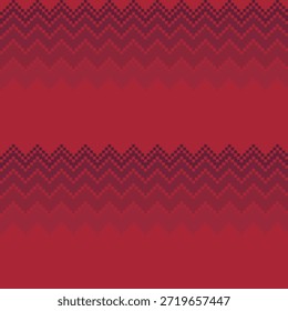 Diseño inconsútil del modelo de la isla justa roja de Chevron para la ropa de punto, materia textil de la moda, gráficos