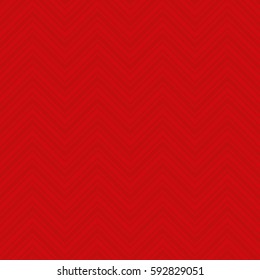 Red Chevron Pattern. Neutral Seamless Herringbone Wallpaper Pattern for Modern Design in Flat Style. Tileable Geometric Technology Vector Background.