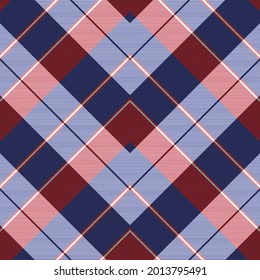 Red Chevron Plaid Tartan textured Seamless pattern design suitable for fashion textiles and graphics
