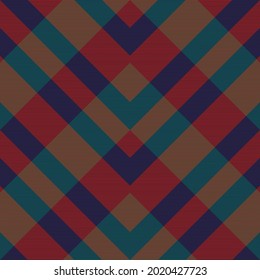 Red Chevron Plaid Tartan textured Seamless pattern design suitable for fashion textiles and graphics
