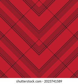 Red Chevron Plaid Tartan textured Seamless pattern design suitable for fashion textiles and graphics