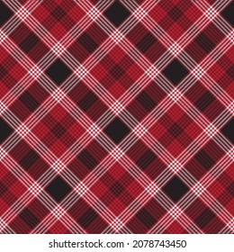 Red Chevron Plaid Tartan textured Seamless pattern design suitable for fashion textiles and graphics