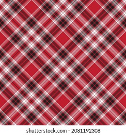 Red Chevron Plaid Tartan textured Seamless pattern design suitable for fashion textiles and graphics