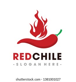 Red Chile Pfeffer Logo-Vektorillustration