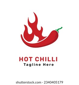 Red Chiles Pepper Logo Vector. Chiles Illustration vector