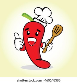 Red Chili Cute Chef