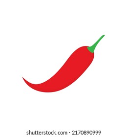 Red chili icon template vector design