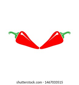 Red Chili Icon Vector Design Symbol Illustration