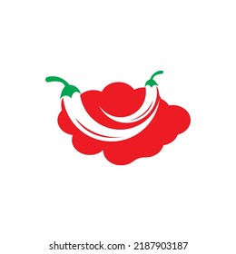 icono del chile rojo. diseño de plantilla de ilustración de vector