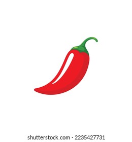 Red chili icon vector illustration