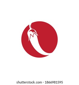 Red Chili illustration logo vector template